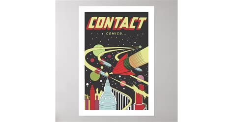 Contact Poster | Zazzle