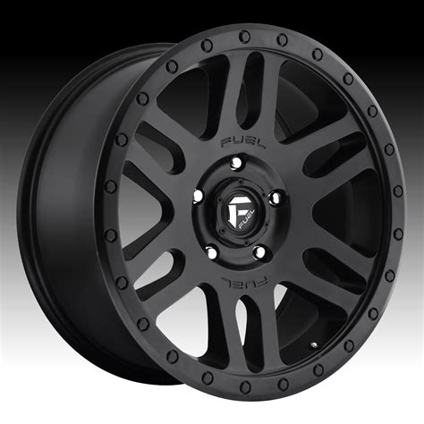 Fuel Recoil D584 Matte Black Custom Truck Wheels Rims - Fuel - 1PC ...