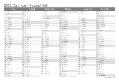 2023 Printable Calendar - PDF or Excel - icalendars.net