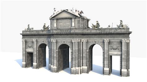 Puerta Alcala Arch from Madrid 3D Model $60 - .obj .ma .fbx - Free3D