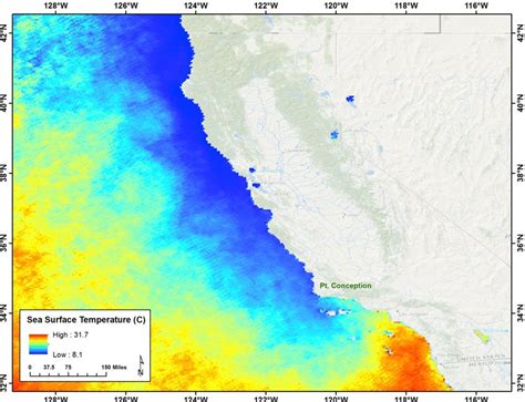 California Current Large Marine Ecosystem, Point Conception serves as a ...