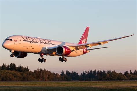 Virgin Atlantic Boeing 787-9 Approaching During Sunset | Aircraft Wallpaper Galleries