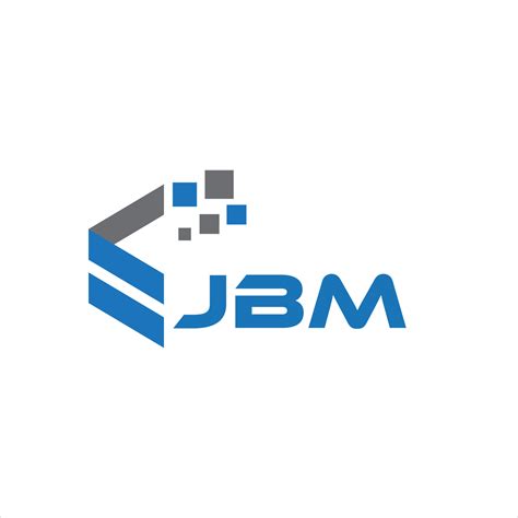 JBM letter logo design on white background. JBM creative initials letter logo concept. JBM ...