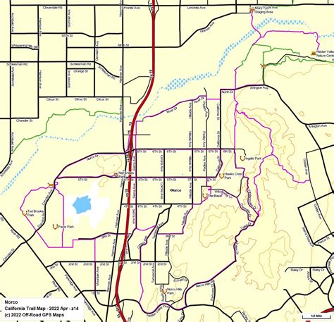 Norco - California Trail Map