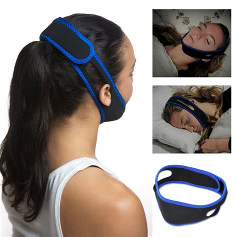 New Stop Snoring Chin Strap Anti Snore Belt Apnea Jaw Solve Sleep TMJ Support