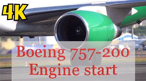 757 Engine start - YouTube