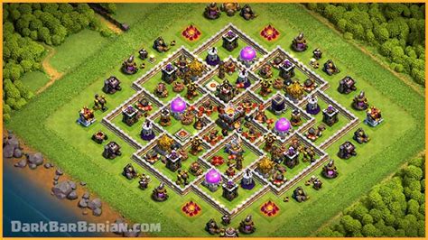 THE NEW BEST TH11 HYBRID/TROPHY Base 2022!! COC Town Hall 11 Trophy Base Design - Clash of Clans ...