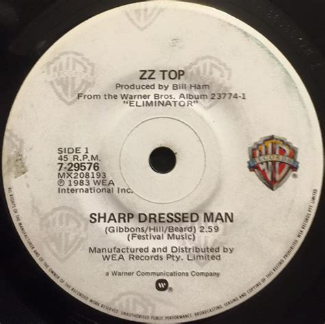 ZZ Top - Sharp Dressed Man (1984, Vinyl) | Discogs