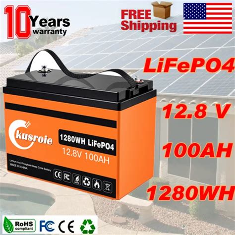 12V 100AH LITHIUM Battery LiFePO4 Rechargeable Deep Cycle BMS RV Solar Marine $198.70 - PicClick