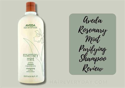 My Genuine AVEDA Rosemary Mint Purifying Shampoo Review | Results After ...