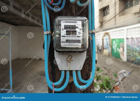 Kilowatt-Hour Meter Or Wattmeter Of Provincial Electricity Authority ...