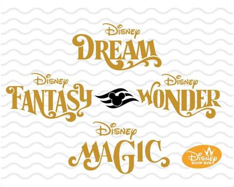 4 Disney Cruise Ship Names / Disney Fantasy svg / Disney Magic | Etsy