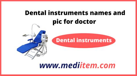 Dental assistant instruments names and pic - for Hospital,clinic - Mediitem