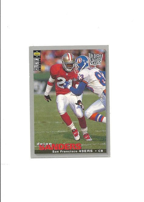 Deion Sanders 1995 Collector's Choice Silver #302 San Francisco 49ers ...