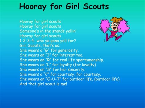 PPT - Girl Scout Sing Along 2014 102 years of Girl Scouting! PowerPoint ...