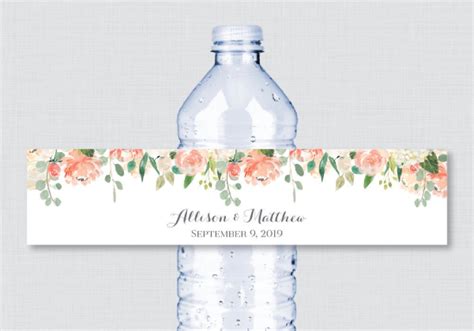 Wedding Water Bottle Label Template For Your Needs