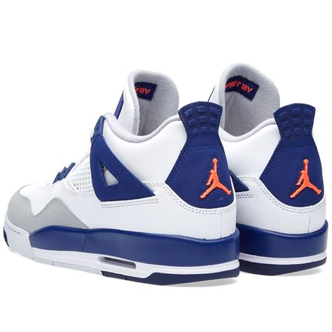 Nike Air Jordan IV Retro GG White & Deep Royal Blue | END.