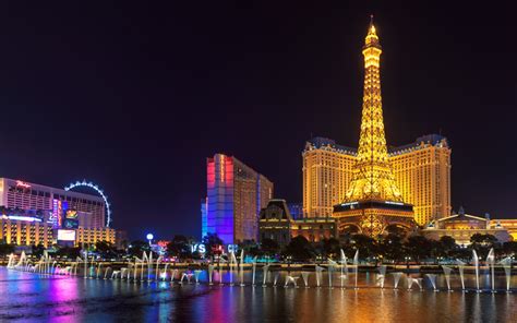 Download wallpapers Las Vegas, 4k, Bellagio, Nevada, casino, fountain ...