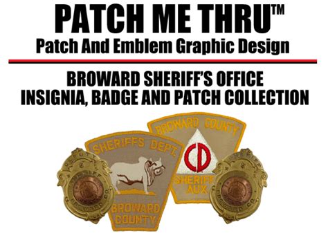 Broward Sheriff's Office (BSO) Badge And Patch Collection