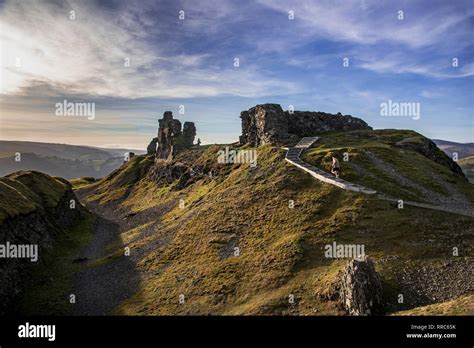 Dinas Bran castle. Llangollen. Castell Dinas Bran Stock Photo - Alamy