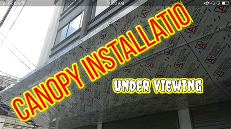 Installations of Aluminum composite panel,canopy's - YouTube