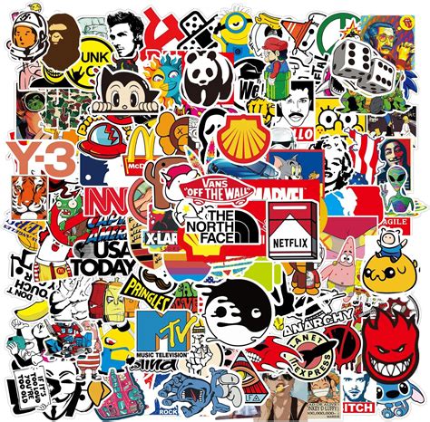 Amazon.com: QQUK 106pcs Random Stickers Pack Adults Teens Kids ...