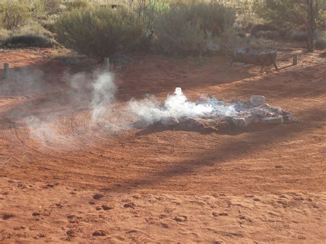Photo of camp fire smoke | Free australian stock images