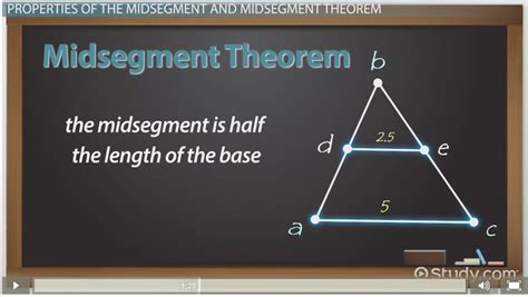 Midsegment: Theorem & Formula - Video & Lesson Transcript | Study.com