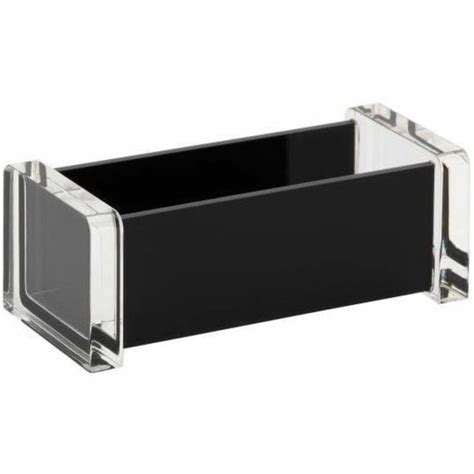 Realspace® Black Acrylic Business Card Holder - Business Card Holders | Office Depot