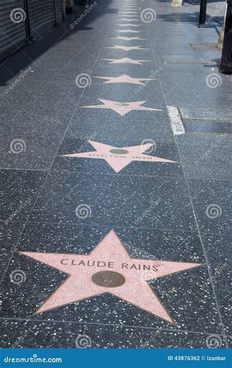 Hollywood Walk Of Fame Stock Photo - Image: 43876362