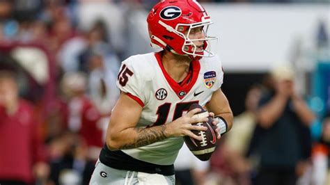 2025 NFL Draft: PFF rates Georgia QB Carson Beck lower than expected ...