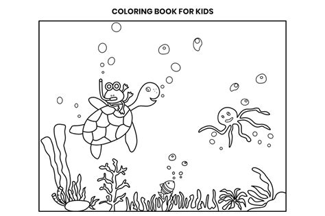 Under Water Coloring Pages