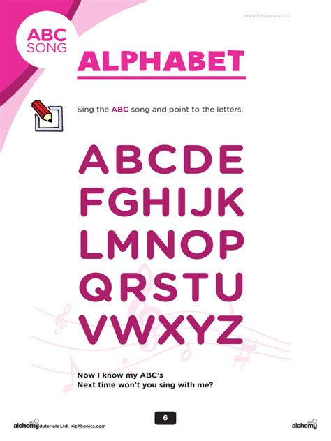 Worksheet - The ABC Song | PDF