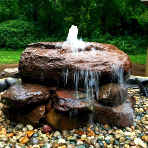 49 stunning front yard rock garden landscaping ideas In the middle of the big...#big #… | Water ...