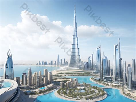 View To Burj Khalifa Tower And A Part Of City Photo | JPG Free Download - Pikbest