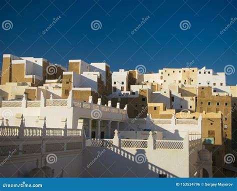 Panorama of Shibam Mud Skyscrapers at Hadhramaut, Yemen Stock Photo - Image of cityscape, middle ...