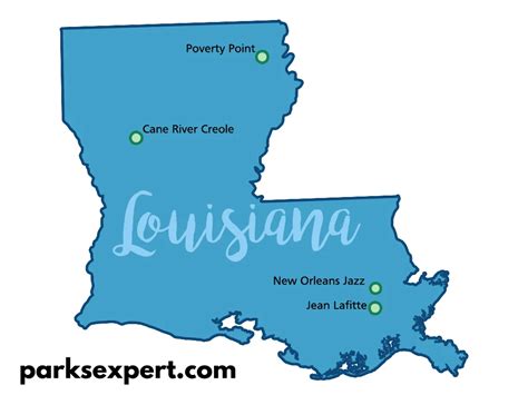 Map Of Louisiana State Parks - Amanda Marigold