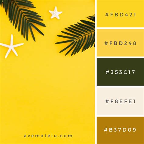 20 paletas de colores de verano y códigos hexadecimales | Ave Mateiu Minimal Color Palette, Hex ...