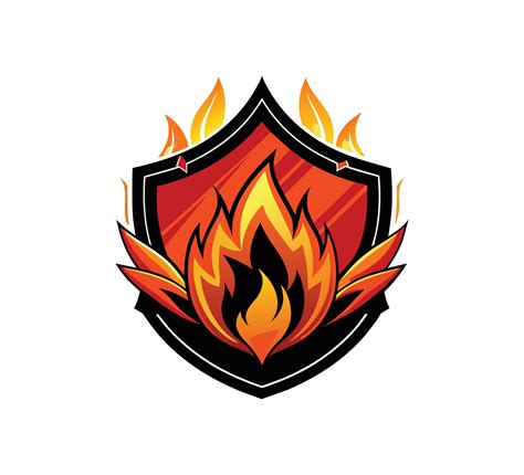 fire shield logo 45852345 Vector Art at Vecteezy