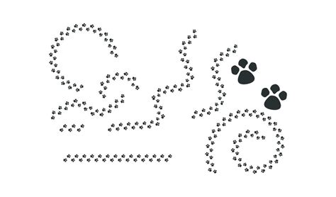 Dog tracks icon. Vector illustration set 34996939 Vector Art at Vecteezy