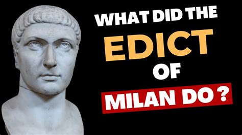 What did The Edict Of Milan Do? #history - YouTube