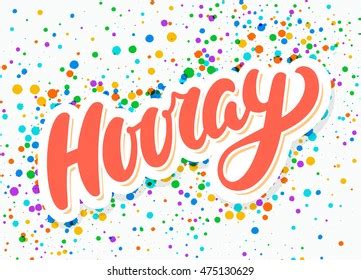 Hooray Banner Stock Vector (Royalty Free) 475130629 | Shutterstock