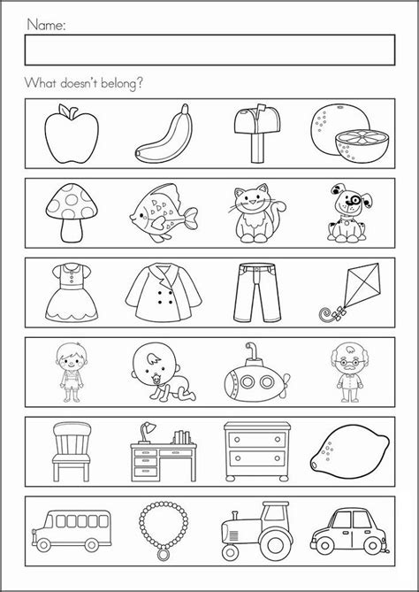 Free School Worksheets | Back to school worksheets, Kindergarten ...