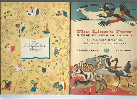 THE LION'S PAW a tale of african animals by Jane Werner Watson / illust ...