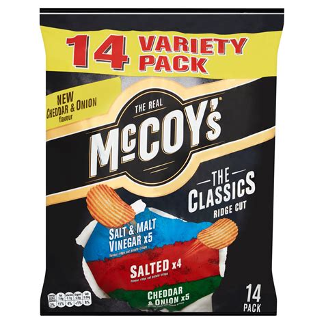 McCoy's The Classics Ridge Cut Potato Crisps 14 x 25g | Multipack Crisps | Iceland Foods