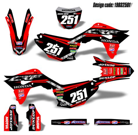 Full Graphics Kit Motocross Stickers for Honda CRF 250 | Etsy