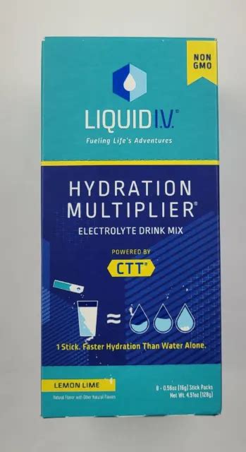 LIQUID IV HYDRATION Multiplier-Electrolyte Drink Mix-8 Stick Packs ...