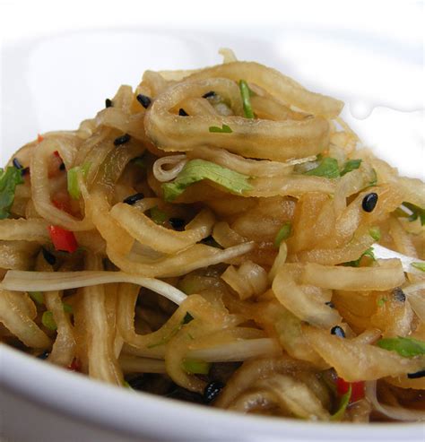 Daikon salad | Daikon with a chopped red chili, black sesame… | Flickr