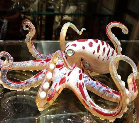 Hand Blown Glass Octopus