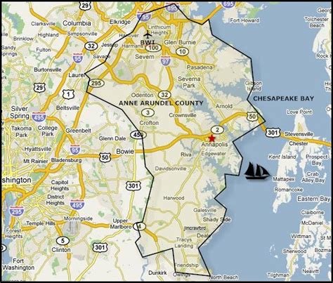 Anne Arundel County Maryland Map